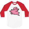 flying pig 3/4 Sleeve Shirt