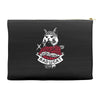 bad cat   gatos locos Accessory Pouches