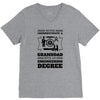 Never Underestimate A Granddad With An Engineer Degree V-Neck Tee