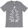 lit af christmas tree T-Shirt