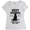 Best Friend Bull Terrier Women's Triblend Scoop T-shirt