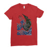 kaiju wave Ladies Fitted T-Shirt