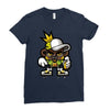 hop hop bear Ladies Fitted T-Shirt