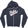 shhh nobody cares Zipper Hoodie