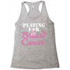 playing for breast cancer Racerback Tank