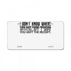 opinions License Plate