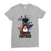 who loves german shepherd Ladies Fitted T-Shirt