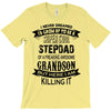 Super Cool Stepdad Of A Freaking Awesome Grandson T-Shirt