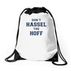 don't hassle the hoff Drawstring Bags