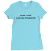 funny t shirt dear lord if you can't make me skinny Ladies Fitted T-Shirt