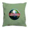 the world is always spinnin Throw Pillow