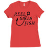 reel girls fish Ladies Fitted T-Shirt