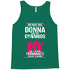 Donna And Dynamos White Letter Tank Top