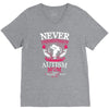 THE POWER OF AN Autism Mom V-Neck Tee