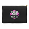 strong than cancer Accessory Pouches