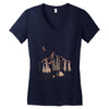 night in the forest Women's V-Neck T-Shirt