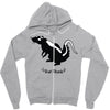 rat skunk Zipper Hoodie
