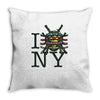 i (turtle) ny Throw Pillow