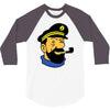 captain haddock tintin cartoon comic 3/4 Sleeve Shirt
