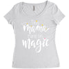 This Mama Runs on Magic Women's Triblend Scoop T-shirt