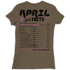 April Girl Facts Aries Ladies Fitted T-Shirt