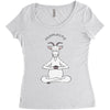 Yoga with Goat Women's Triblend Scoop T-shirt