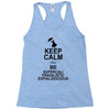 keep calm and be supercalifragilisticexpialidocious t shirt mary poppi Racerback Tank