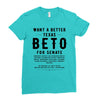 want a better texas black Ladies Fitted T-Shirt