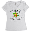 world's best aunt Women's Triblend Scoop T-shirt