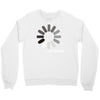 buffering  funny retro loading computer console fashion party Crewneck Sweatshirt
