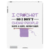 i crochet so i don't choke people save a life, send yarn iPad 3 and 4 Case