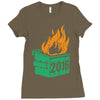2016 dumpster fire Ladies Fitted T-Shirt
