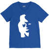 sax player lady face optical illusion V-Neck Tee