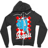 funny vespa chequer board, ideal gift or birthday present Zipper Hoodie