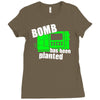 bomb has been planted Ladies Fitted T-Shirt