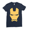 iron man mask avengers marvel comics gift Ladies Fitted T-Shirt