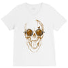 skull coffee V-Neck Tee