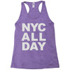 nyc all day Racerback Tank