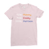 mommy daddy harrison baby name Ladies Fitted T-Shirt