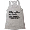 i like cooking Racerback Tank