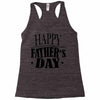 happy father day greeting Racerback Tank