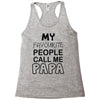 fathers day papa's Racerback Tank