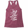 young wild and free new Racerback Tank