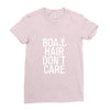 boat hair don't care Ladies Fitted T-Shirt