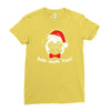 bah hum pug scrooge grinch christmas Ladies Fitted T-Shirt
