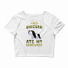 my unicorn ate my homework Crop Top