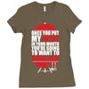 once you stick my meat in your mouth you're going to want to swallow g Ladies Fitted T-Shirt