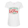 merry christmas ya filthy animal Maternity Scoop Neck T-shirt