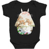 Totoro With Japanese Landscape Baby Bodysuit