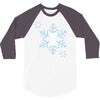 skull snowflakes alternative christmas jumper 3/4 Sleeve Shirt